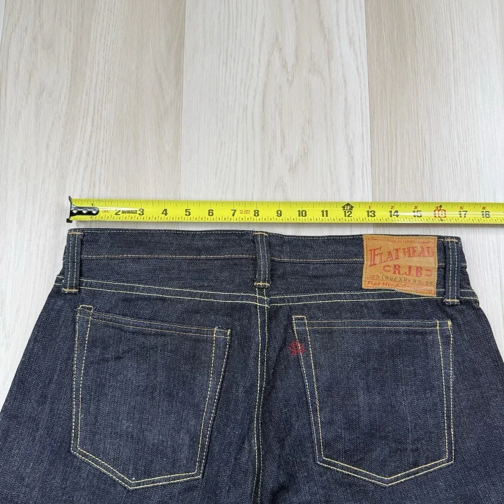 The Flat Head  X Real Japan Blues D109FXR Selvedge Raw Denim Jeans 33x36